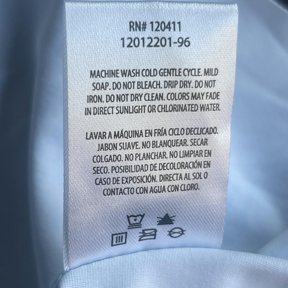 UV Skinz Tank Top Womens XL Blue UPF 50+ Sunwear V-Neck Lined Palm Print - Picture 11 of 13